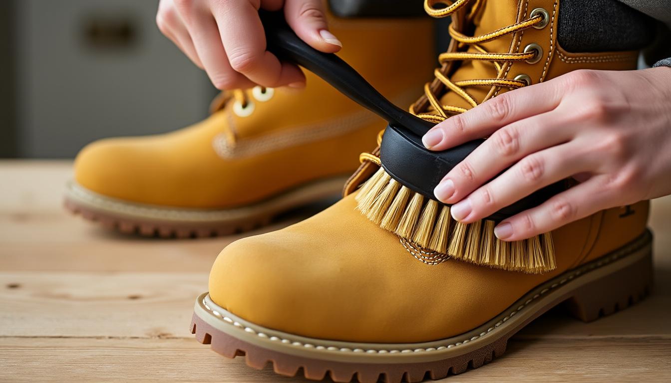 découvrez nos astuces efficaces pour nettoyer vos timberland en daim, cuir et nubuck et leur redonner une nouvelle vie facilement.