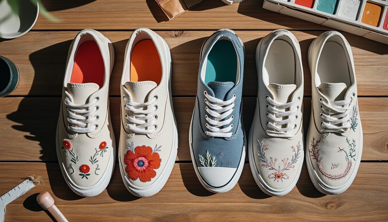 découvrez des idées créatives et des techniques pour customiser vos chaussures en tissu, cuir et toile. personnalisez vos modèles préférés avec style et originalité.