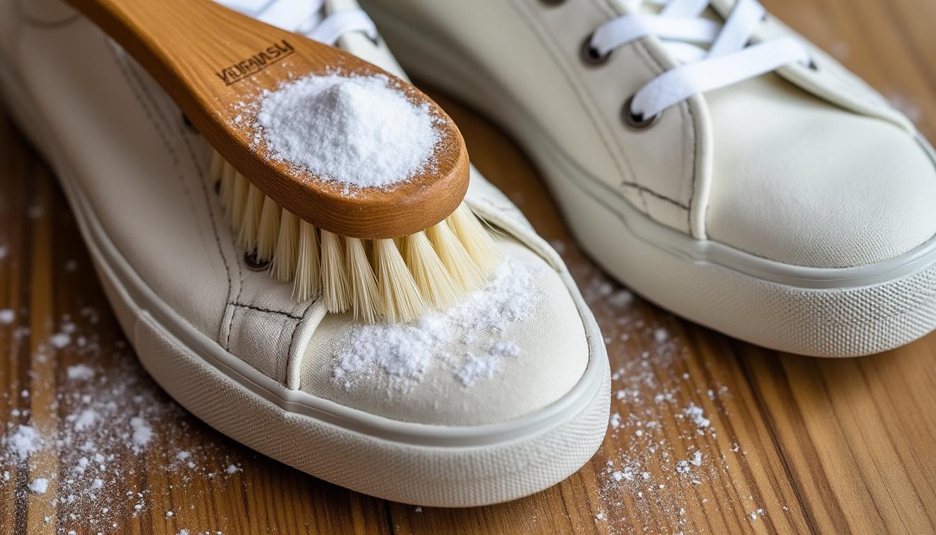 découvrez des astuces efficaces pour nettoyer vos baskets blanches, en tissu et en toile, grâce au bicarbonate de soude. un guide simple pour redonner éclat et fraîcheur à vos chaussures.