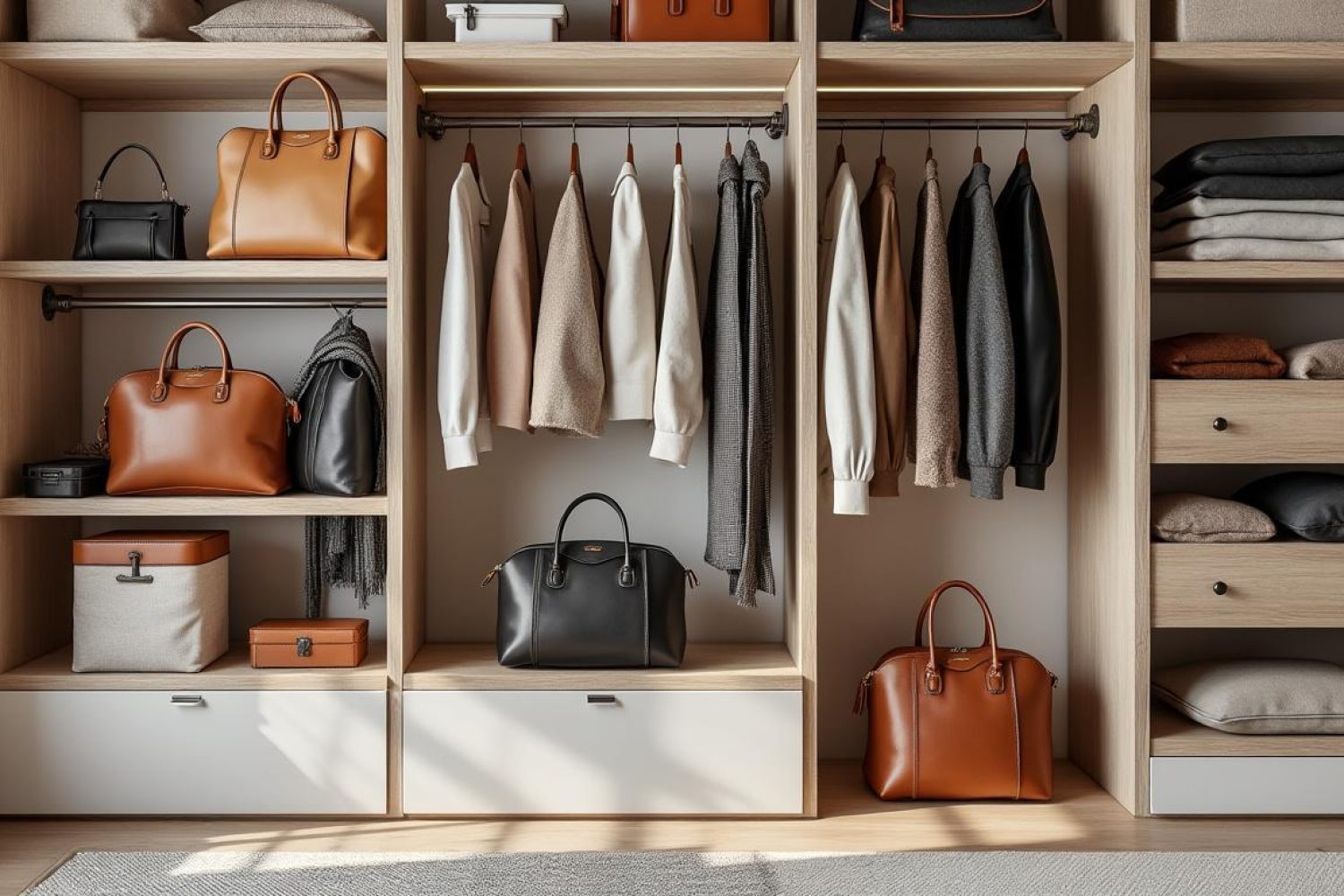 Comment ranger ses sacs à main : astuces pour organiser placard, armoire et dressing