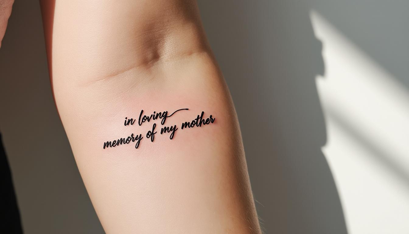 découvrez des idées inspirantes de phrases pour un tatouage en hommage à une maman décédée, afin d’exprimer votre amour et votre mémoire de manière touchante et personnelle.