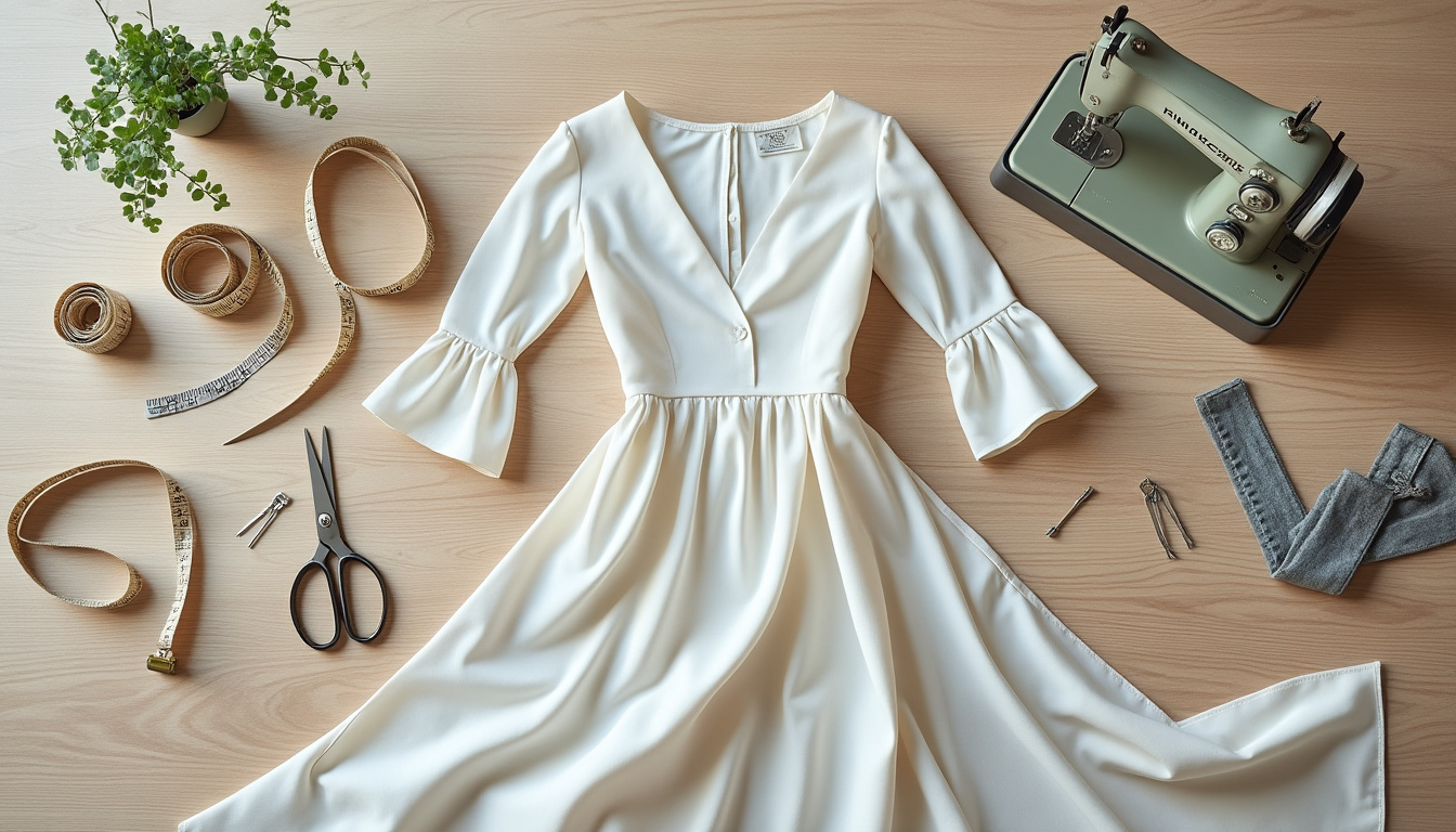 apprenez comment raccourcir facilement une robe longue évasée grâce à nos étapes simples et astuces couture pratiques pour un ajustement parfait.